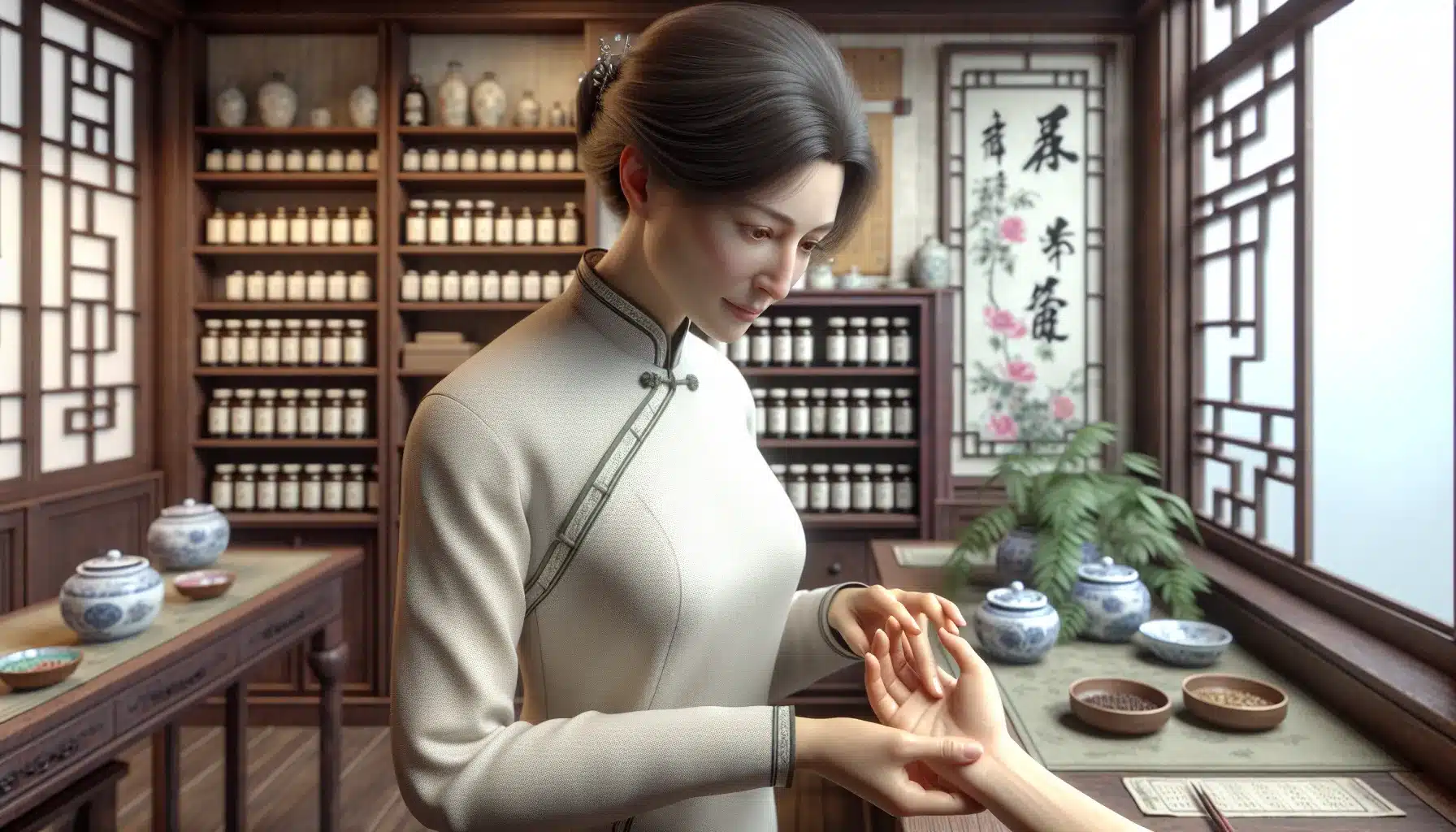 Hvordan tcm-ut&oslash;vere bruker tunge- og pulsdiagnostikk for &aring; vurdere kroppens helse &ndash; illustrasjon 1