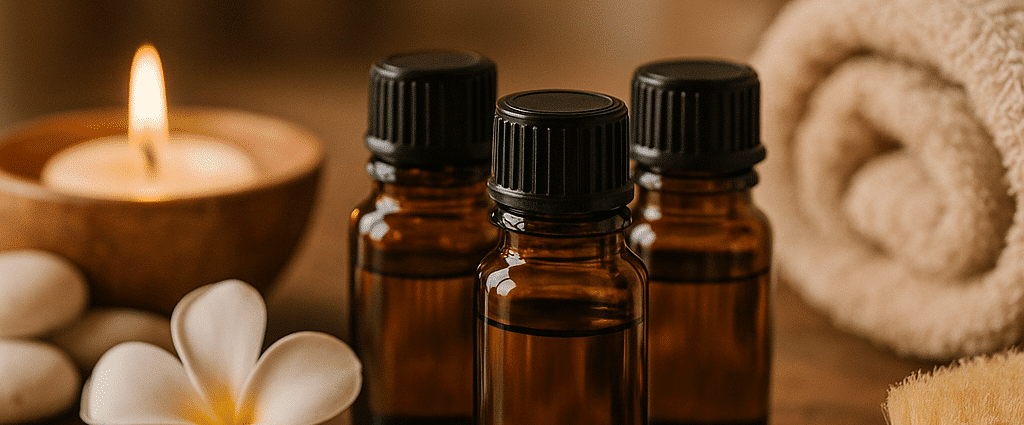 Aromaterapi eteriske oljer slik brukes spa behandlinger featured