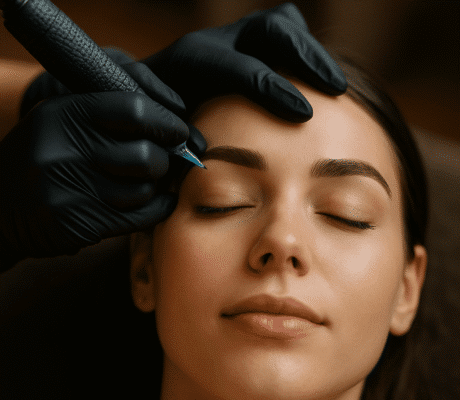Permanent makeup: innovasjon med bryn skygge-pixel – illustrasjon