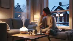 Naturlige metoder for å redusere stress med eteriske oljer – illustrasjon